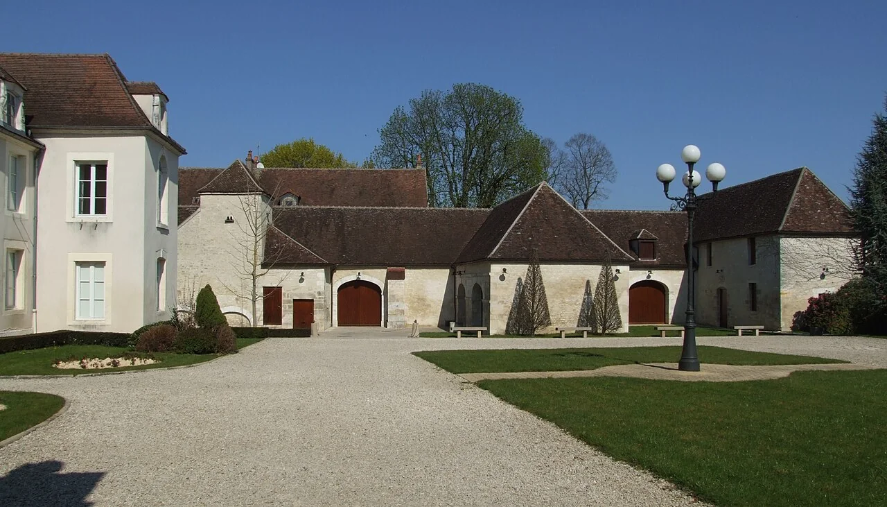 The exterior of historic Petit Pontigny in Chablis